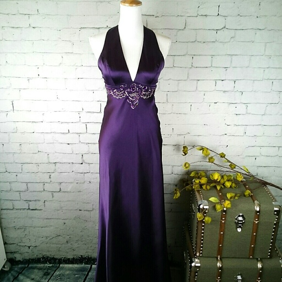 Nox Dresses & Skirts - Nox Full Length Strappy Back Formal Gown Purple S